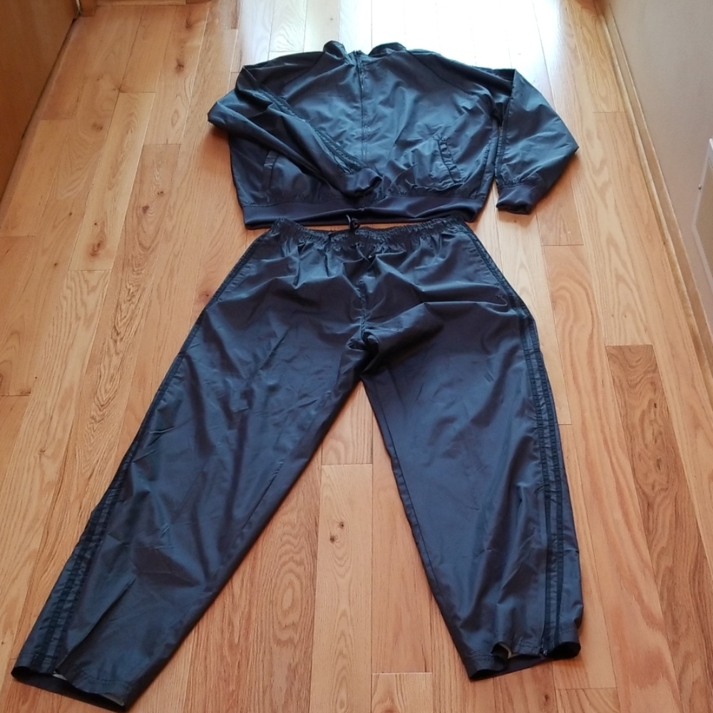 Dunlop Lg Gray Black Tracksuit Jacket Pants NWOT